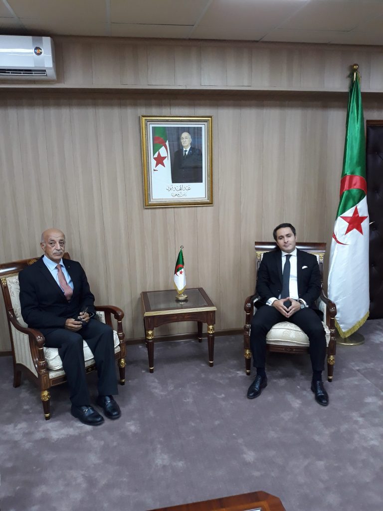 Amar Addadi met with the Algerian Minister of Youth and Sports - ICMG