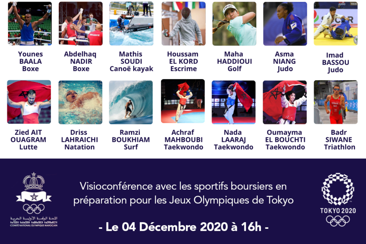 Video conference on Olympic scholarships awarded to Moroccan athletes ...