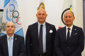 Le président du CIJM Davide Tizzano rend visite au Comité National Olympique de Saint-Marin
