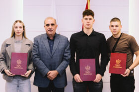 The financial support of the Montenegrin Olympic Committee to the best young athletes