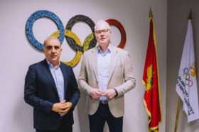 Serbian Olympic Committee President Dejan Tomašević visits Montenegro Olympic Committee