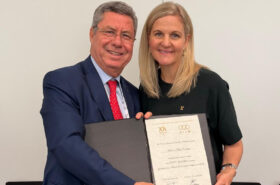 ICMG presents Official Invitation for Taranto 2026 to the IOC President Kirsty Coventry