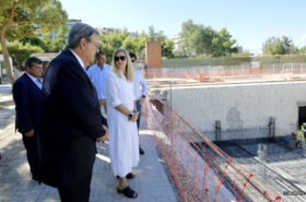 Τhe IOC President visited the Athens Olympic Swimming Pool to attend the renovation works