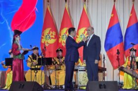 NOC Montenegro President Dušan Simonović awarded Mongolia’s Medal of Friendship
