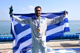 Greece took all the gold medals in rowing of the Mediterranean Games